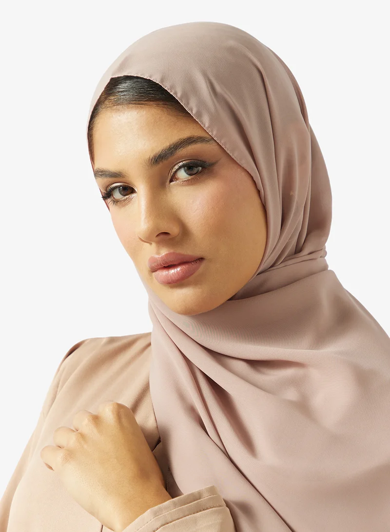 hayas closet  Floral Embellished Open Front Round Neck Abaya for Women | Best Price UAE